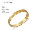Alian�a de ouro 18k - Trabalhada-Pre�o unit�rio