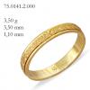Alian�a de ouro 18k - Trabalhada-Pre�o unit�rio