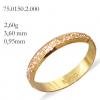 Alian�a de ouro amarelo e vermelho 18k - Unidade
