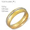 Alian�a anat�mica em ouro 18k-Pr. unit�rio
