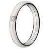 Alian�a de ouro 18k com brilhante-Unidade