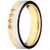 Alian�a em ouro 18k com brilhantes - Unidade