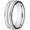 Alian�a em ouro branco 18k com brilhante-Unidade