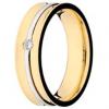 Alian�a ouro amarelo e branco 18k-Pr. unit�rio
