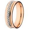 Alian�a em ouro 18k c/ brilhantes-Unidade