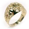 Anel de brilhantes em ouro 18k-N.Sra.das Gra�as-c/rubi