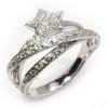 Anel CELEBRIDADE de brilhantes em ouro BRANCO 18k