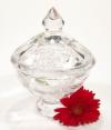 Bomboni�re de cristal Bohemia de 20 cm