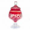 Bomboni�rre de cristal Vermelho San Carlos 27 cm