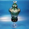 Bomboni�rre de cristal Verde San Carlos 43 cm