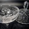 Bomboni�re de cristal Polon�s Violetta de 20 cm