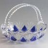 Cesta em cristal c/ al�a 6.5 cm - Cobalt