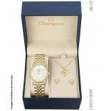 Relogio Champion Feminino - CN25190W - Conjunto Relogio Champion Feminino - CN25190W - Conjunto