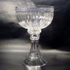 Fruteira de cristal importado com 34 cm