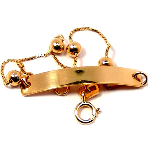 Pulseira em ouro 18k - Chapa criana - 2PUO0475