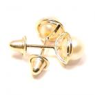 Brinco em ouro amarelo 18k com pérola - 2BPR0005