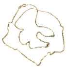 Corrente em ouro 18k - Cadeado achatado - 60 cm - 2CLO0517