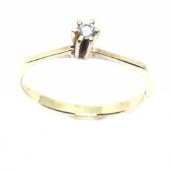 Anel Solitrio em ouro amarelo 18k - 2ANB0391