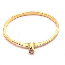 Solitrio em ouro amarelo 18k - 2ANB0051