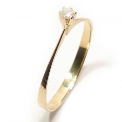 Anel Solitrio em ouro amarelo 18k - 2ANB0109