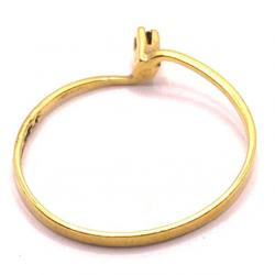 Solitrio em ouro amarelo 18k - 2ANB0126