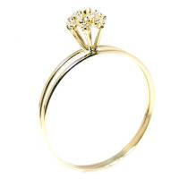 Anel em ouro amarelo 18k- Chuveirinho de brilhantes - 2ANB0144 Anel em ouro amarelo 18k- Chuveirinho de brilhantes - 2ANB0144