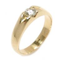 Solitrio em ouro amarelo 18k - 2anb0166