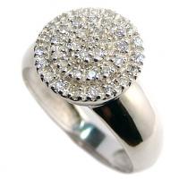 Anel em ouro branco 18k com diamantes - 2ANB0184 Anel em ouro branco 18k com diamantes - 2ANB0184