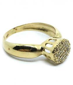 Anel em ouro amarelo 18k com brilhantes - 2ANB0388