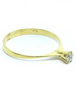 Anel Solitrio em ouro amarelo 18k - 2ANB0388