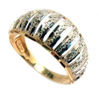 Anel em ouro amarelo e branco 18k - 2ANO0121