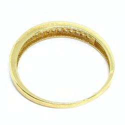 Anel em ouro amarelo 18k com 33 zirconia - 2ANZ0030