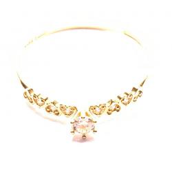 Anel em ouro amarelo 18k com 9 zirconias - 2ANZ0118
