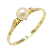 Anel em ouro 18k com perola (Produto Esgotado)