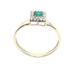 Anel em ouro 18k com pedra sintetica - 2APS0010