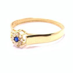 Anel em ouro 18k com pedra sintetica - 2APS0105