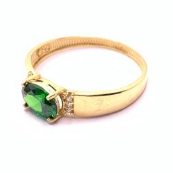 Anel em ouro 18k com pedra sintetica - 2APS0107