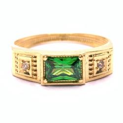 Anel em ouro 18k com pedra sintetica - 2APS0108