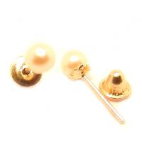 Brinco em ouro amarelo 18k com pérola