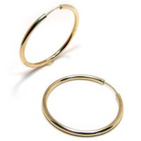 Argola redonda em ouro amarelo 18k feminina (Produto Esgotado)