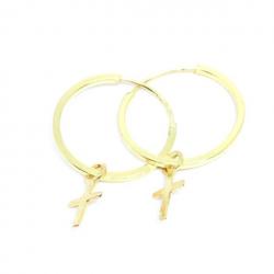 Argola africana de ouro amarelo 18k - 2BRO0145