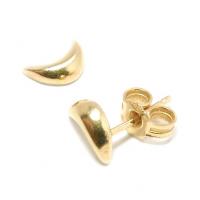 Brinco em ouro 18k feminino - Meia lua Brinco em ouro 18k feminino - Meia lua
