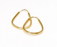 Argola africana em ouro 18k feminina - - 2BRO0406
