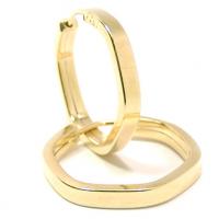 Argola africana em ouro 18k - 2BRO0411