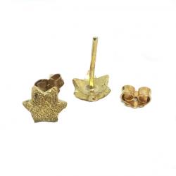 Brinco de ouro amarelo 18k - Estrela - 2BRO0486