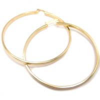 Argola Africana em ouro amarelo 18k feminina - 2BRO0707