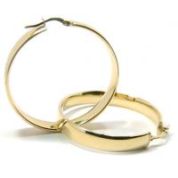 Argola africana em ouro 18k feminina - -2BRO0745