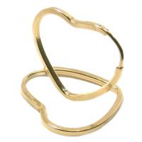 Argola africana em ouro amarelo 18k feminina - corao