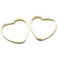 Argola africana em ouro amarelo 18k feminina - corao