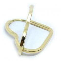 Argola Africana em ouro amarelo 18k feminina